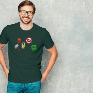 Avengers Bottle Green Regular T-shirt