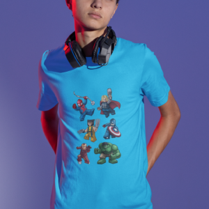 Avengers Sky Blue Regular T-shirt