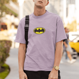 Batman Lavender Oversized T-shirt