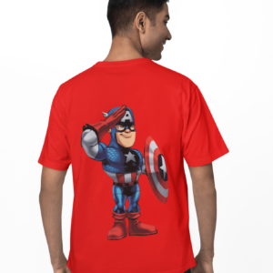Captain America Red Oversized T-shirt