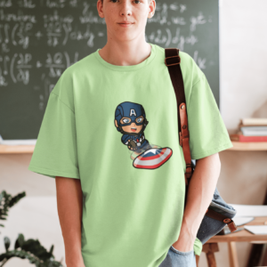 Captain America Sage Green Oversized T-shirt