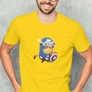 Captain America- Minion Yellow Regular T-shirt