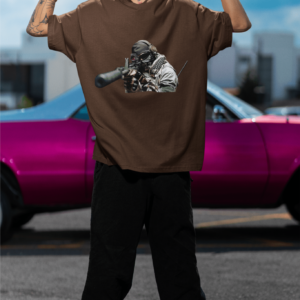 Call Of Duty Brown Oversized T-shirt