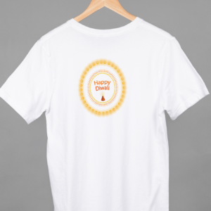 Happy Diwali- White Regular T-shirt