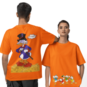 Ducktales Orange Oversized T-shirt