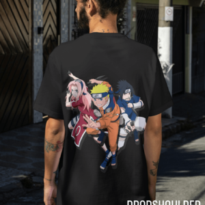 Naruto Black Oversized T-shirt