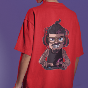 Gamer Red Oversized T-shirt