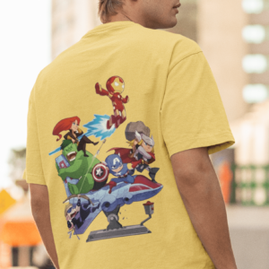 Avengers Beige Oversized T-shirt