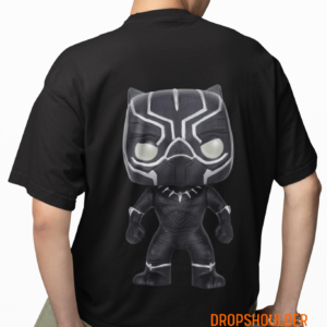 Black Panther Black Oversized T-shirt