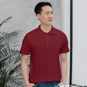Solid Maroon Polo T-shirt