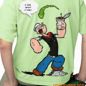 Popeye Sage Green Oversized T-shirt
