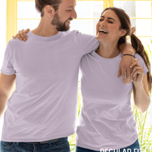 Regular Lavender Solid T-shirt