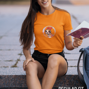 Blossom- The Powerpuff Girls Orange Regular T-shirt