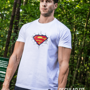 Superman White Regular T-shirt
