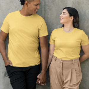 Regular Beige Solid T-shirt