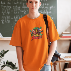 Avengers Orange Oversized T-shirt