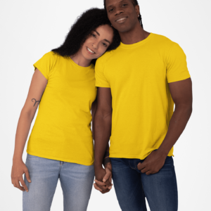 Regular Yellow Solid T-shirt