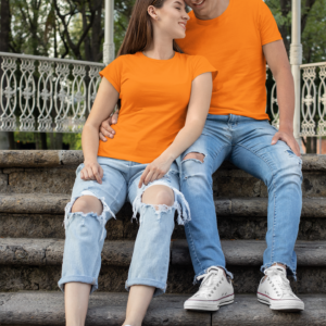 Regular Orange Solid T-shirt